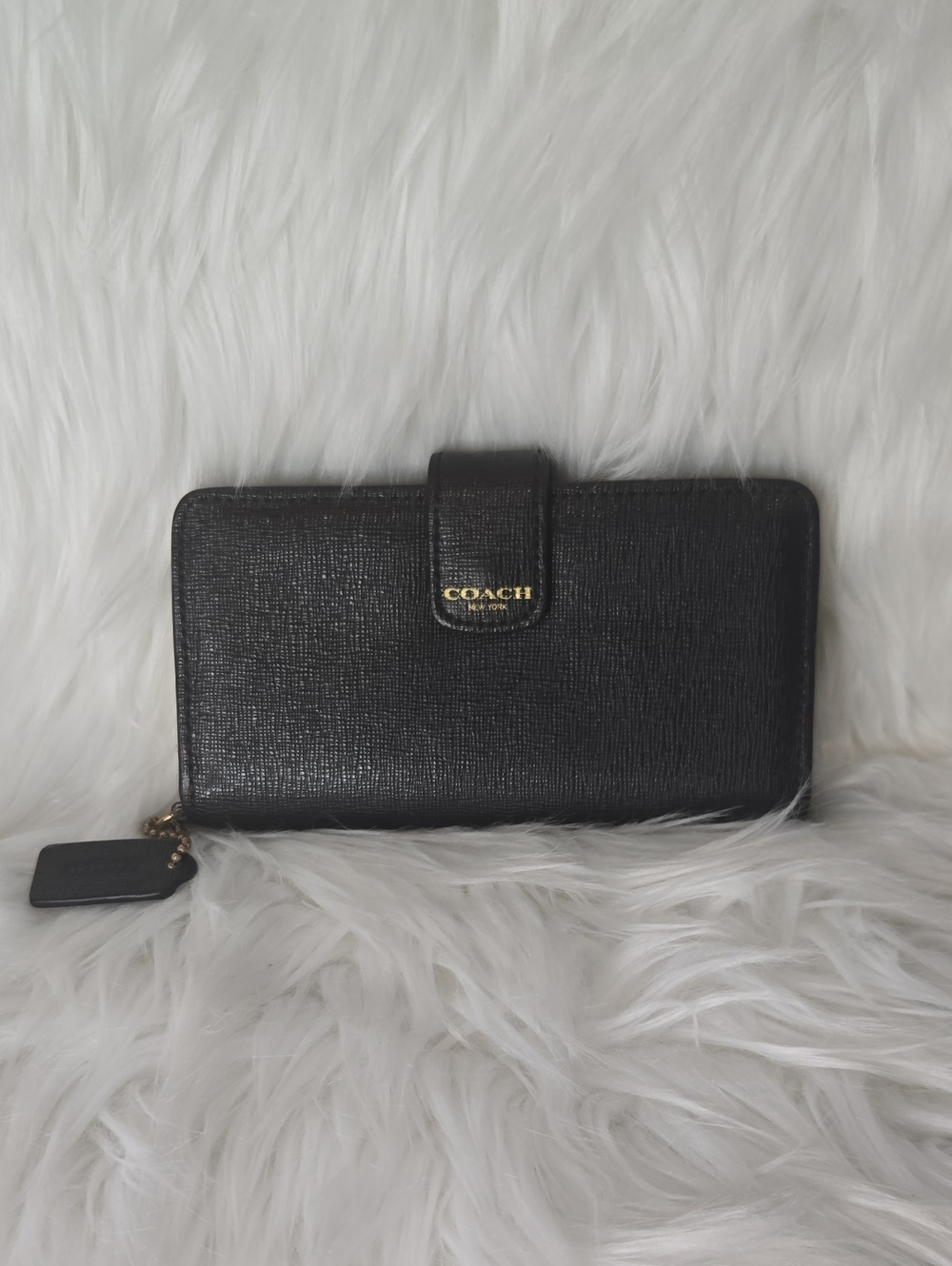 Coach Tech Black Wallet Vintage